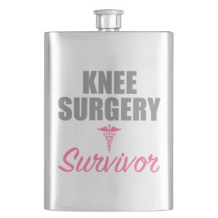 Knee Surgery Survivor Hip Flask