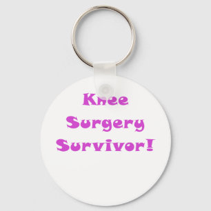 Knee Surgery Survivor Keychain