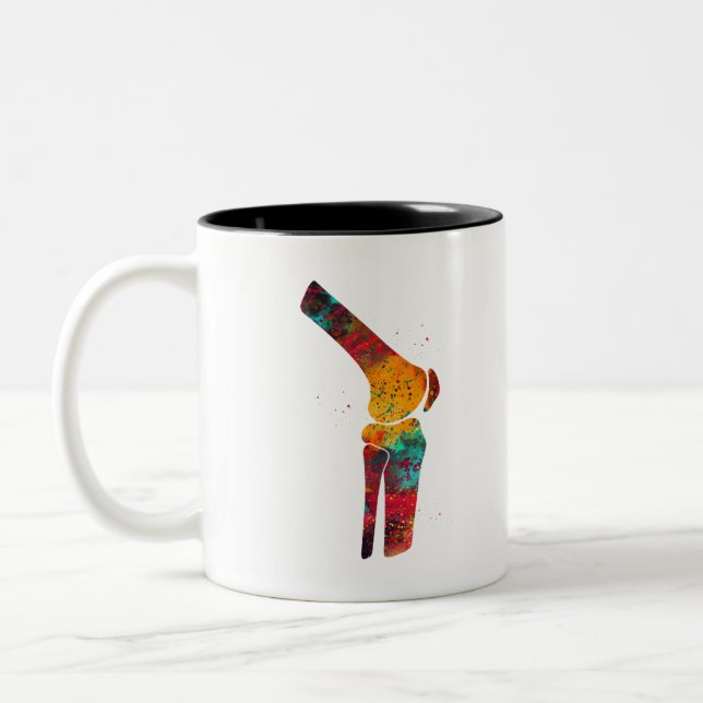 Knee Two-Tone Coffee Mug (Left)