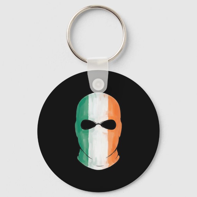 Kneecap Tricolour Balaclava  Keychain (Front)