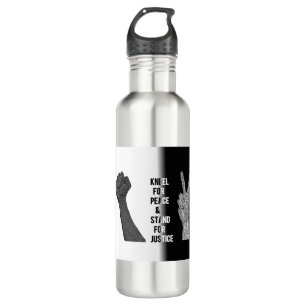 Kneel for Peace and Stand for Justice 710 Ml Water Bottle