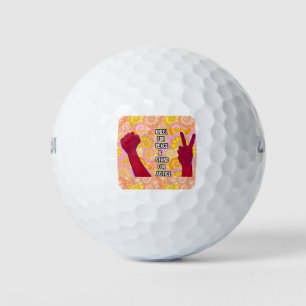 Kneel for Peace and Stand for Justice ( V2) Golf Balls