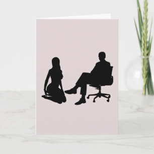 KNEELING LADY (SOUS/DOM) JE T'AIME CARTES KINKY