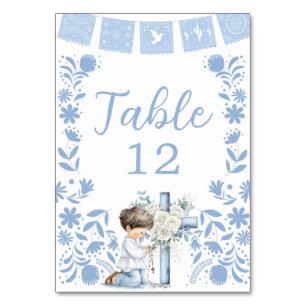 Kneeling Primera Comunion Table Number