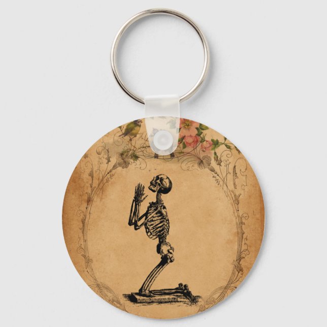 Kneeling Skeleton Keychain (Front)