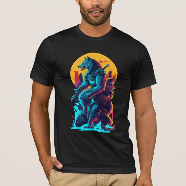 Kneeling Werewolves Knight #2 T-Shirt (Front)
