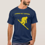 Knees Not Bombs T-Shirt<br><div class="desc">A T-Shirt for peace loving telemark skiiers. Drop knees,  not bombs.</div>