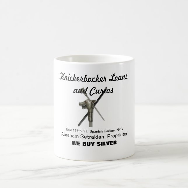 KnickerBocker loans souvenier mug (Center)