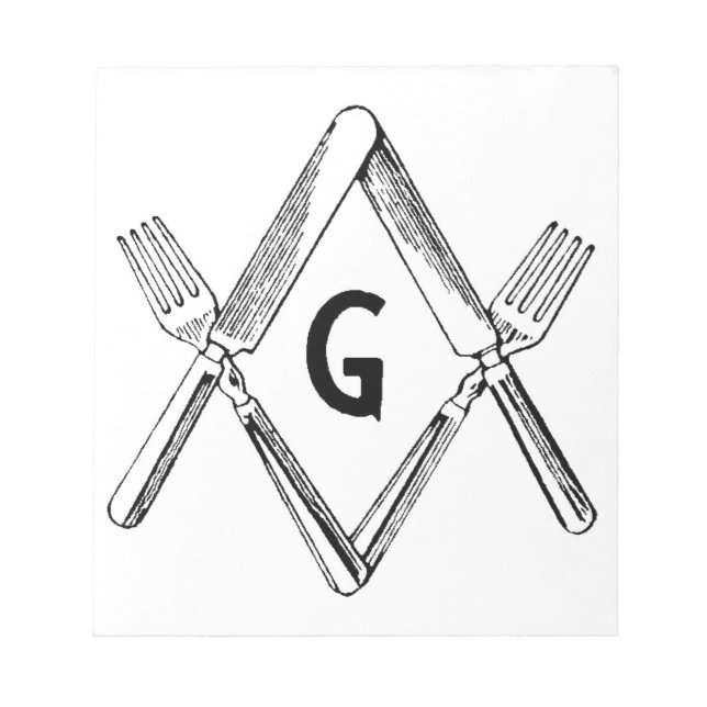 Knife and Fork Degree Notepad (Front)