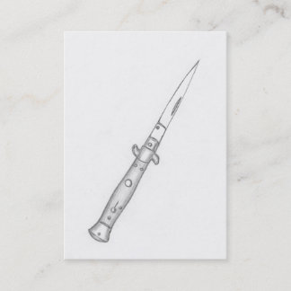 knife- business card