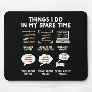 Knife Collector Maker Bladesmith Blacksmith Knives Mouse Pad