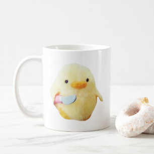 Knife Duck Plush Meme Mug Double Sided