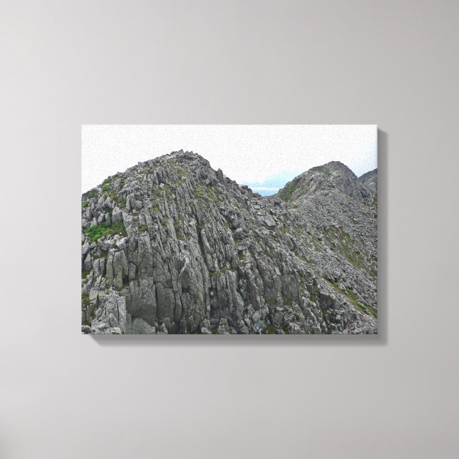Knife Edge trail, Baxter State Park, Maine Canvas Print (Front)