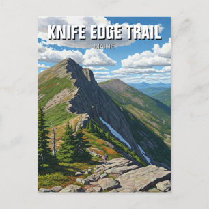 Knife Edge Trail Katahdin Maine Postcard