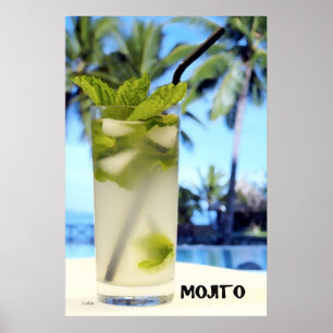 Knife painting of Mojito Poster