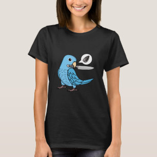 Knife Parrot Wants Seeds I Blue Parrotlet  T-Shirt