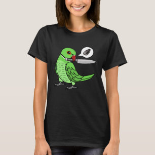 Knife Parrot Wants Seeds I Green Indian Ringneck T-Shirt
