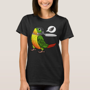 Knife Parrot Wants Seeds I Yellow sided Green Chee T-Shirt