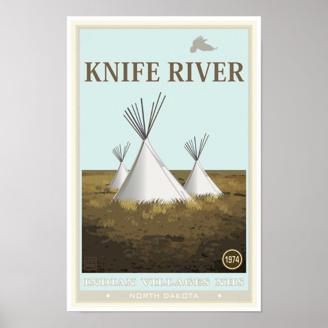 Knife River Indian Villages National Historic Site Poster (Front)