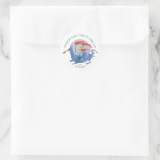 Knight and Dragon Birthday Party Favour Sticker