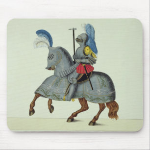 Knight and horse in armour, plate from 'A History Mouse Pad