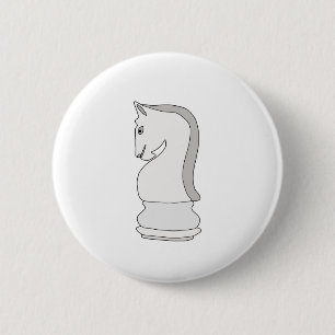 Knight Chess 2 Inch Round Button