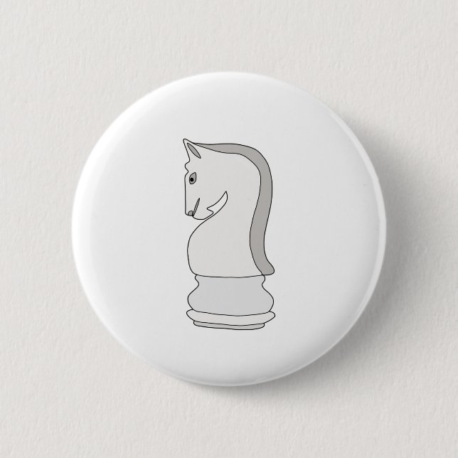 Knight Chess 2 Inch Round Button (Front)