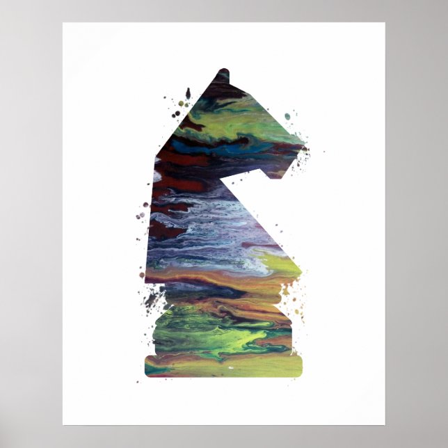 Knight - Chess - Art Poster (Front)