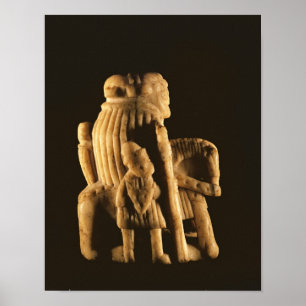 Knight chess piece poster