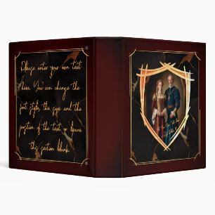 Knight Coat of Arms Medieval Old Fashioned Gift Binder