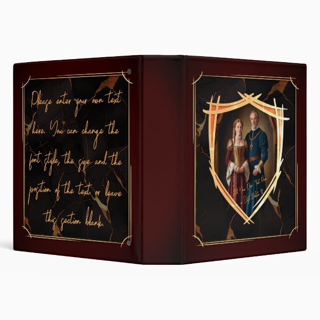 Knight Coat of Arms Medieval Old Fashioned Gift Binder (Background)