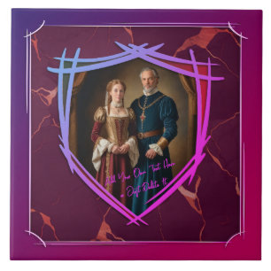 Knight Coat of Arms Medieval Old Fashioned Gift Tile