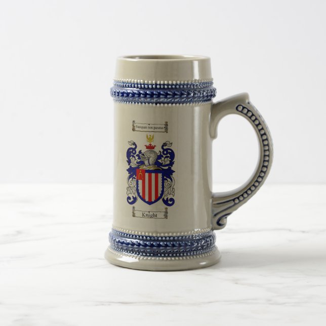 Knight Coat of Arms Stein / Knight Crest Stein (Right)