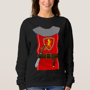 Knight Costume Knights Armour Sword Halloween Kids Sweatshirt
