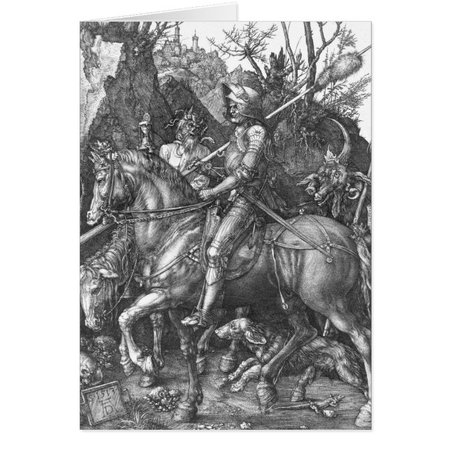 Knight, Death and the Devil, 1513 (engraving) (Front)