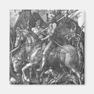 Knight, Death and the Devil, 1513 (engraving) Magnet