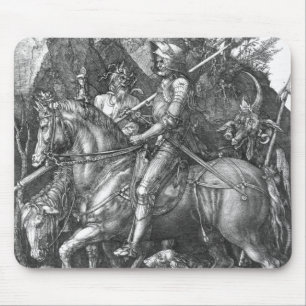 Knight, Death and the Devil, 1513 (engraving) Mouse Pad