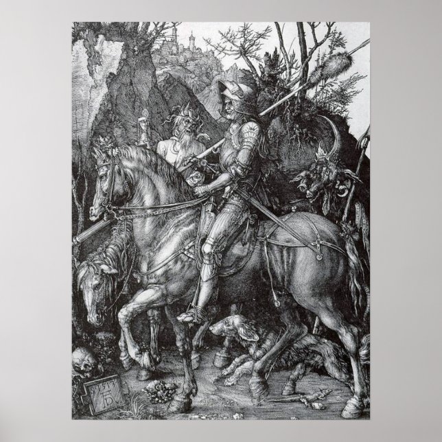 Knight, Death and the Devil - Albrecht Durer Poster (Front)