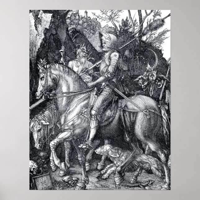 Knight, Death and the Devil - Albrecht Dürer Poster (Front)