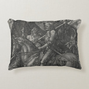 Knight, Death and the Devil by Albrecht Durer Accent Pillow