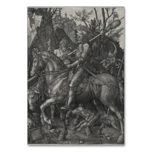 Knight, Death and the Devil by Albrecht Durer Table Number