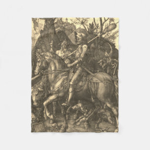 KNIGHT, DEATH AND THE DEVIL FLEECE BLANKET