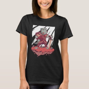 Knight Dog Cartoon Design T-Shirt