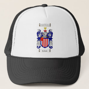 KNIGHT FAMILY CREST -  KNIGHT COAT OF ARMS TRUCKER HAT