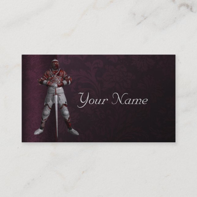 Knight in Armour Business Card (Front)