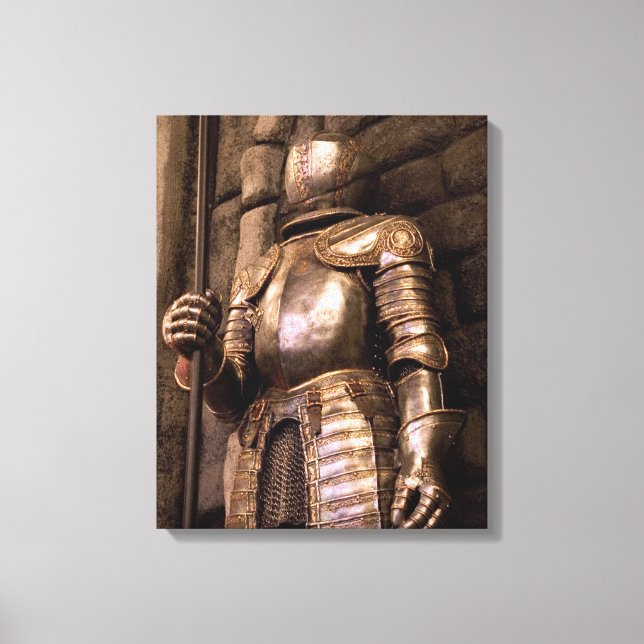 Knight in Armour Canvas Print (Front)