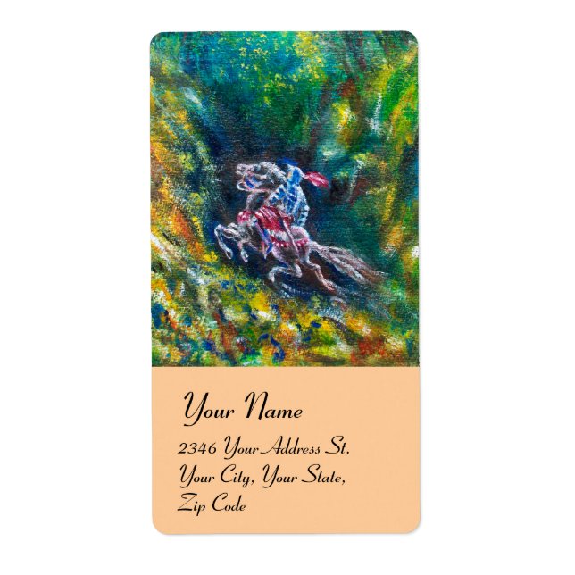 KNIGHT LANCELOT, CHEVAL EN FORÊT VERTE (Devant)