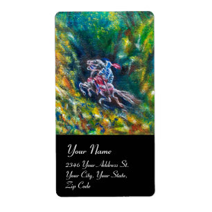 KNIGHT LANCELOT, CHEVAL EN FORÊT VERTE