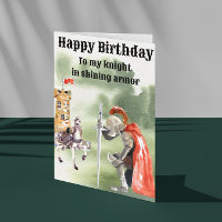 Knight Medieval Birthday Card 