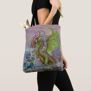 Knight n Dragon Art Tote Bag